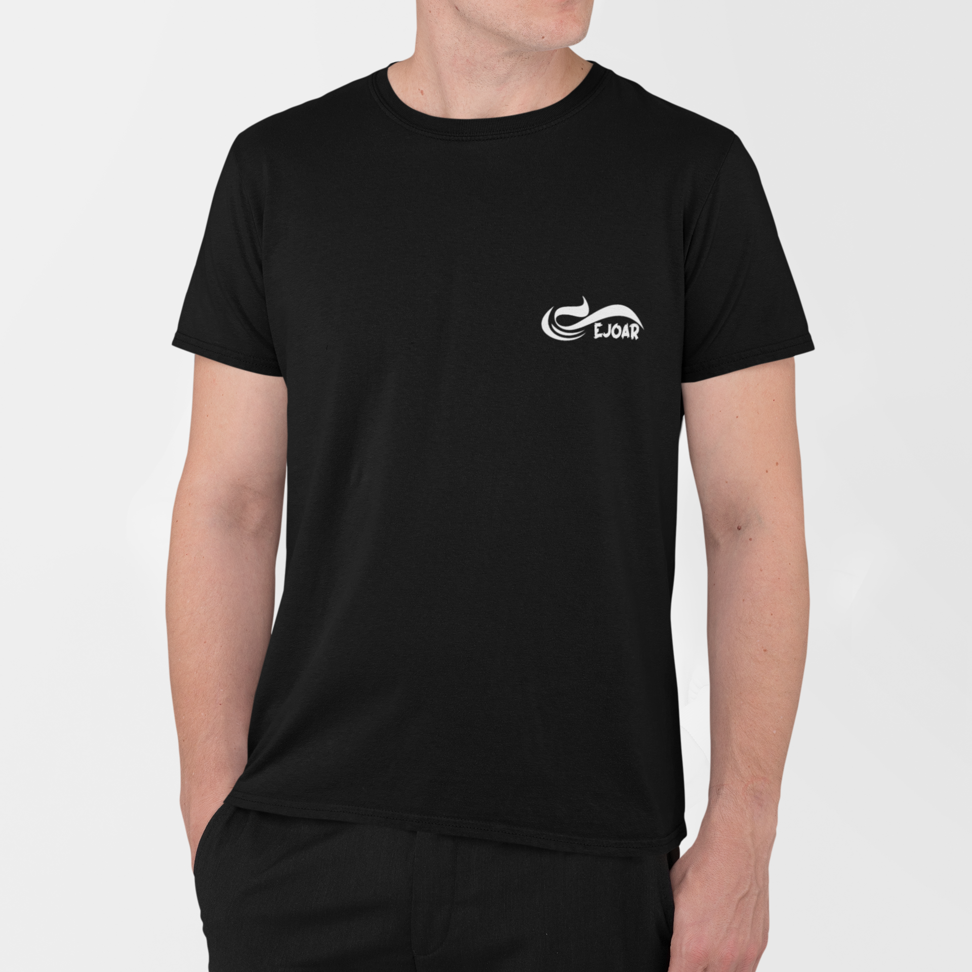 EJOAR - Black Daisy Graphic T-Shirt